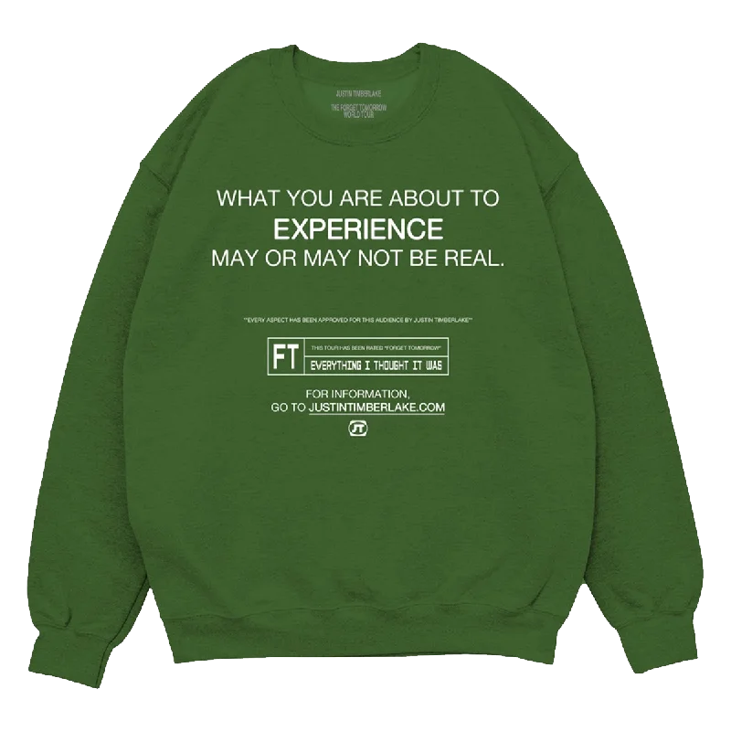 What Are You About Alpine Green Crewneck Sweatshirt