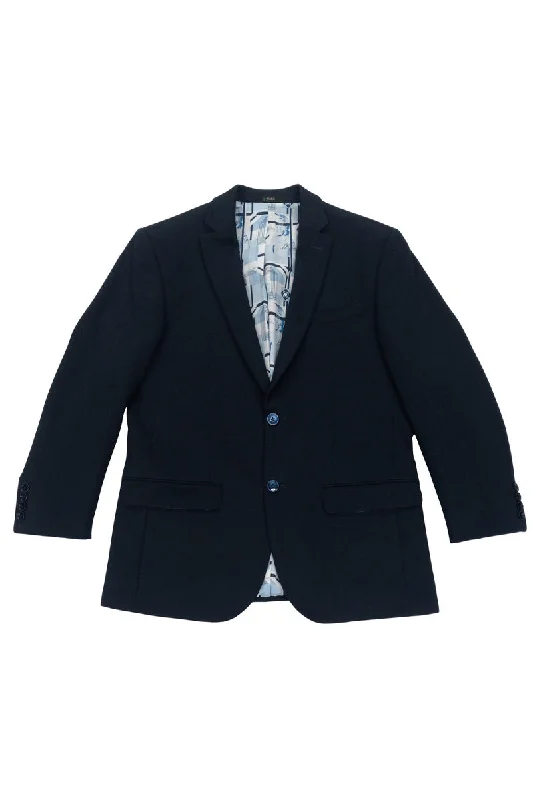 Men's Slim Fit Ultra Stretch Travel Sport Coat Blazer in Navy