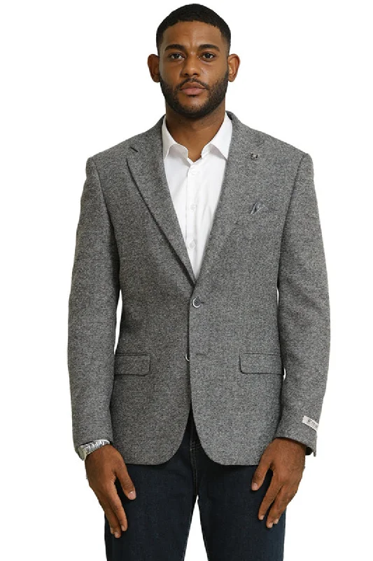 Men's Stacy Adams Vintage Professors Tweed Blazer in Grey