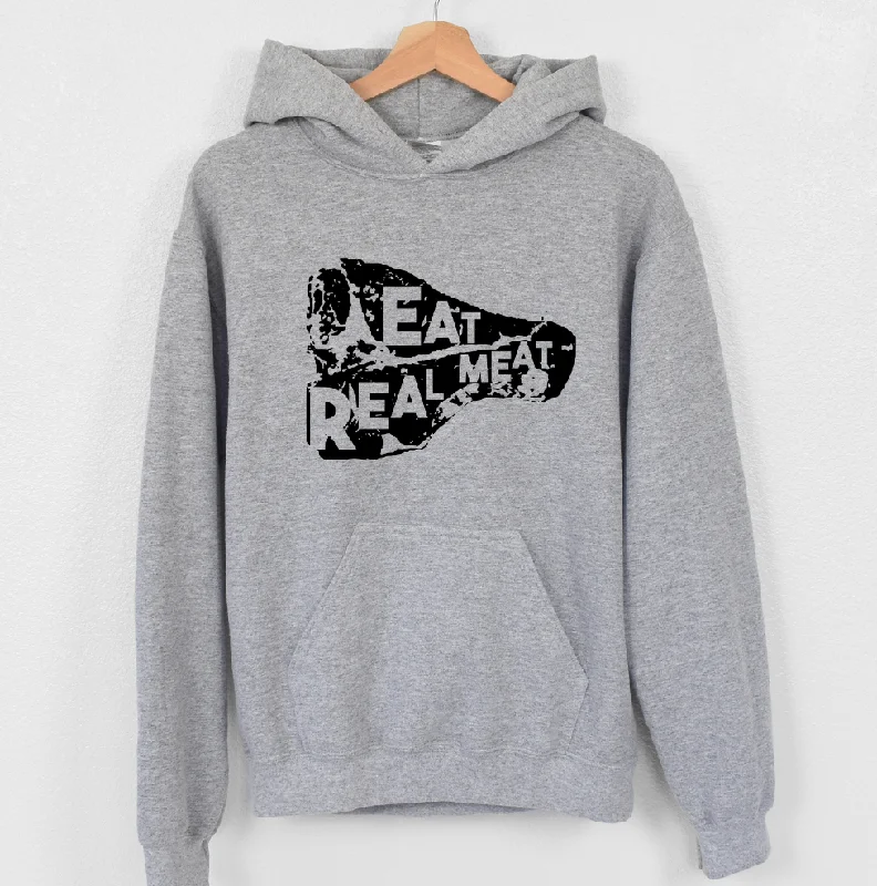 Eat Real Meat Hoodie (S-3XL) Unisex - Multiple Colors!