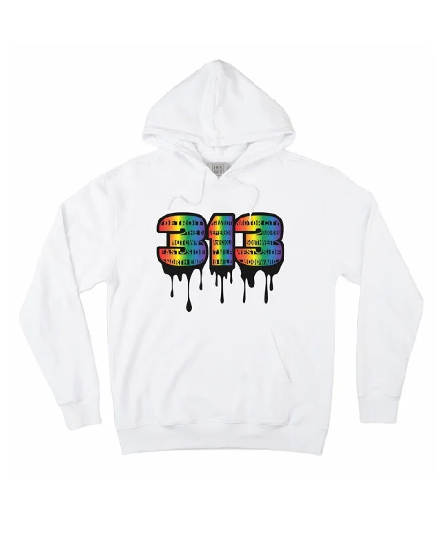 Ink Detroit - 313 Hoodie - White