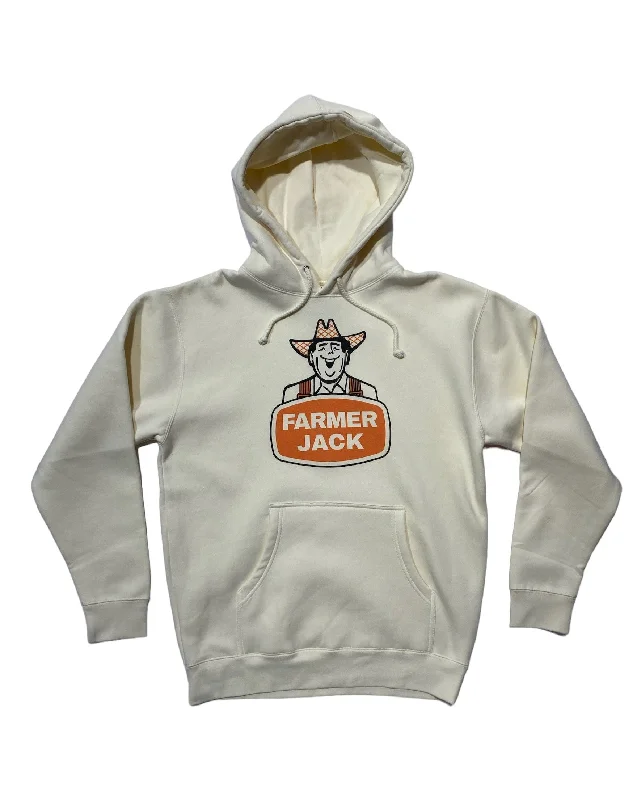 Ink Detroit Vintage - Farmer Jack Hoodie - Bone