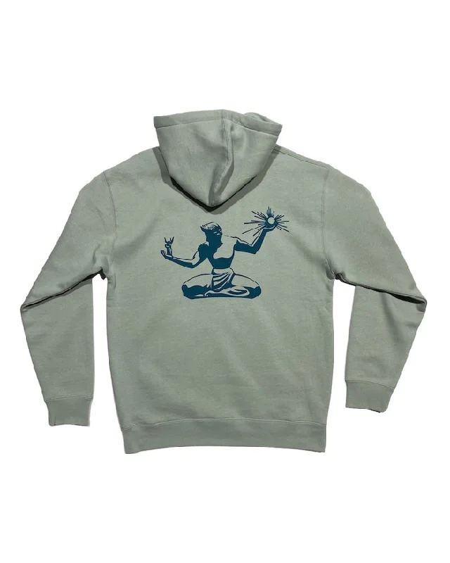 Ink Detroit Premium Heavyweight Spirit Of Detroit  Hoodie - Sage