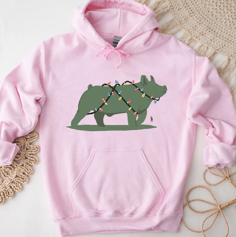 Pig Christmas Lights Hoodie (S-3XL) Unisex - Multiple Colors!