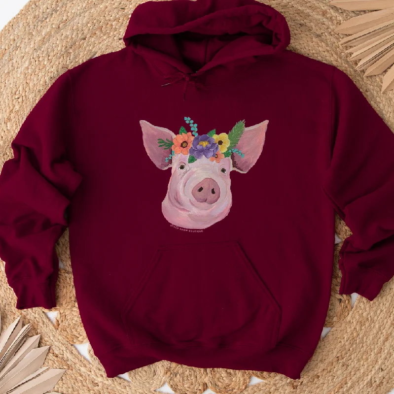 Pig Flower Hoodie (S-3XL) Unisex - Multiple Colors!