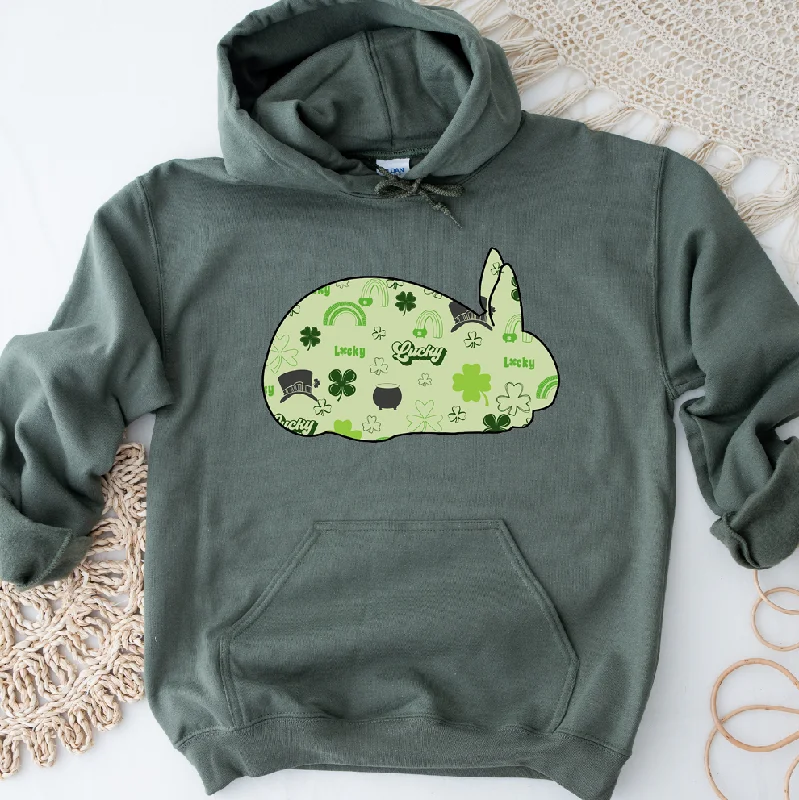 Saint Patrick Rabbit Hoodie (S-3XL) Unisex - Multiple Colors!