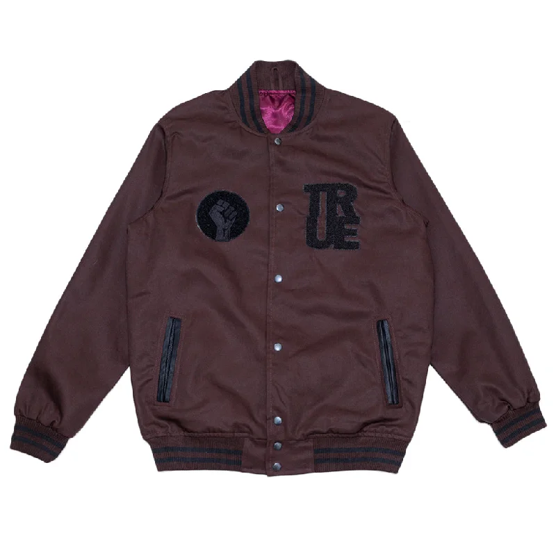 Men's True General Purpose Varsity Jacket Brown