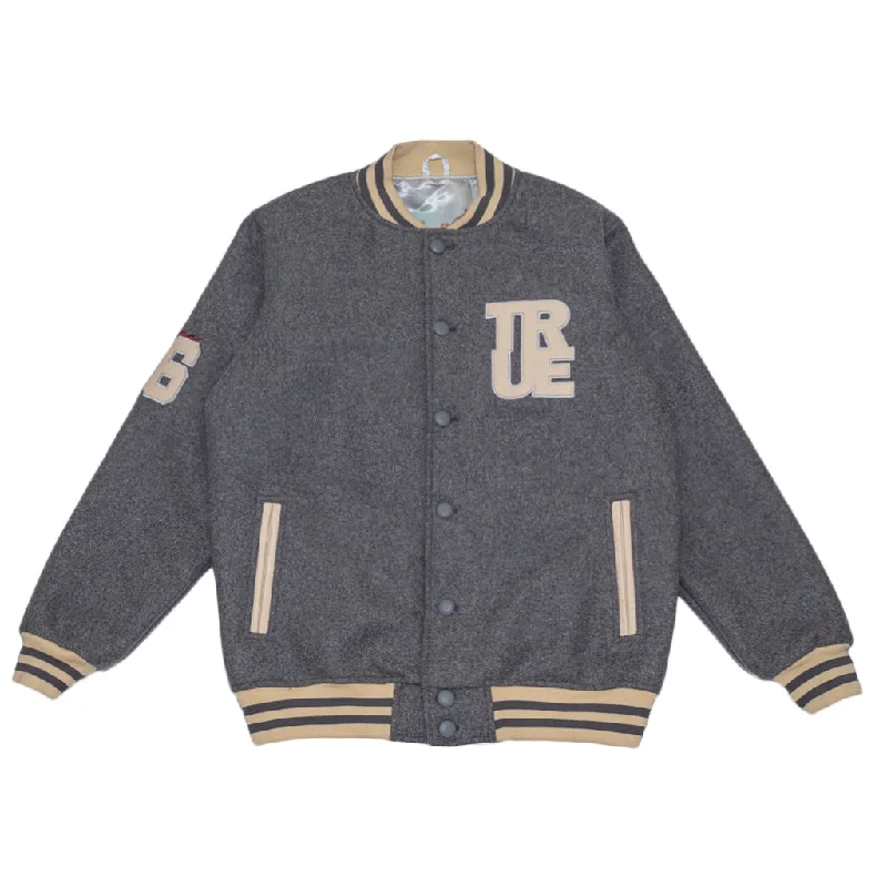 Men's True Since 96 Varsity Jacket Grey