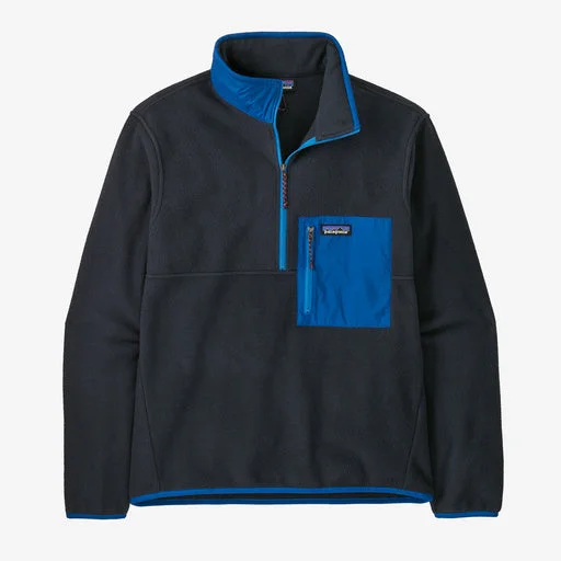 Patagonia Microdini 1/2 Zip P/O Jacket-Pitch Blue w/Endless Blue