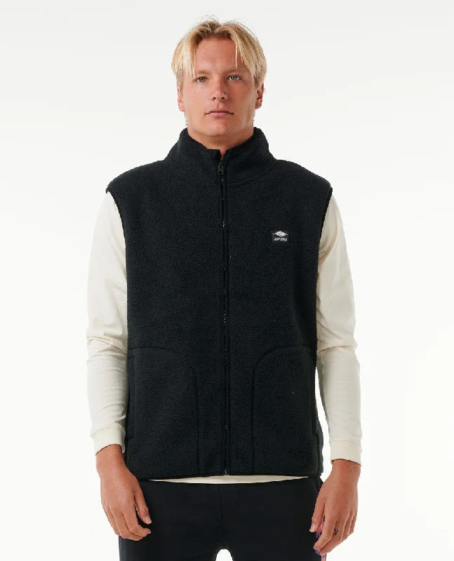 Rip Curl Quest Polar Vest Jacket-Black