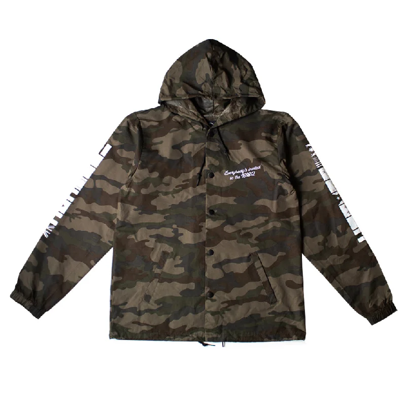 True Mens BBQ Hooded Rain Jacket Camo