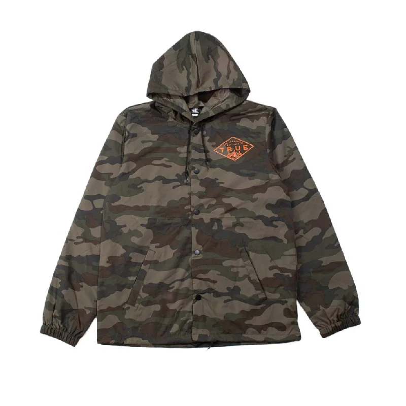 True Men's Established SF Rain Jacket Camo/Orange