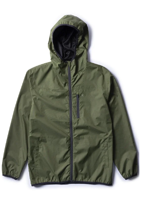 Vissla Offshore Eco Windbreaker Jacket-Dark Olive