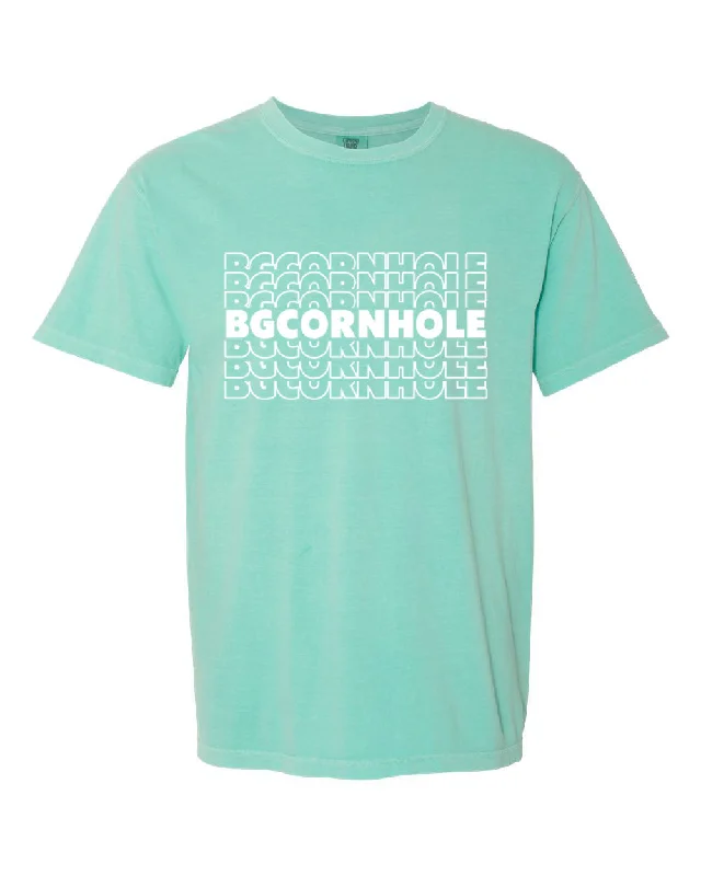 BG Cornhole Repeated T-Shirt - Teal