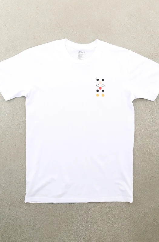 Dot Matrix LP (Men's White A1 Tee)