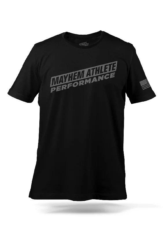 Mayhem Athlete Performance T-Shirt: Blackout