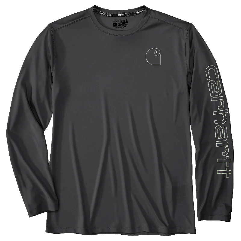 Men's Force Sun Defender Lightweight Long-Sleeve Logo Graphic T-Shirt