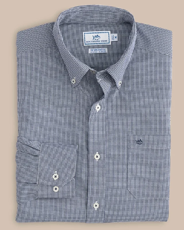 Micro Gingham Intercoastal Performance Sport Shirt