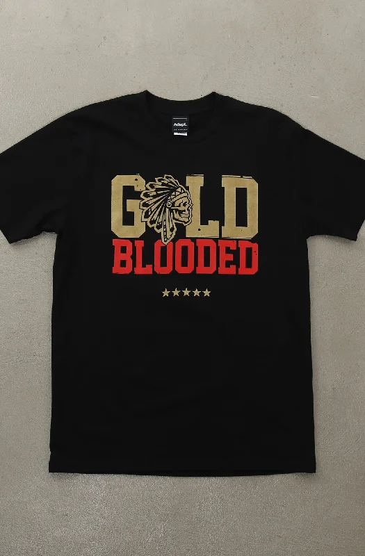 SAVS x Adapt :: Gold Blooded Chiefs  (Men's Black/Red Tee)