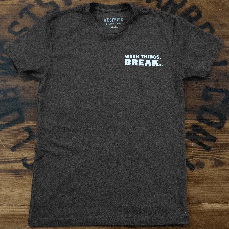 Weak.Things.Break™  Left Chest Logo T-shirt - Espresso