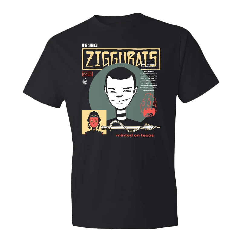 Ziggurats Circle Black Tee