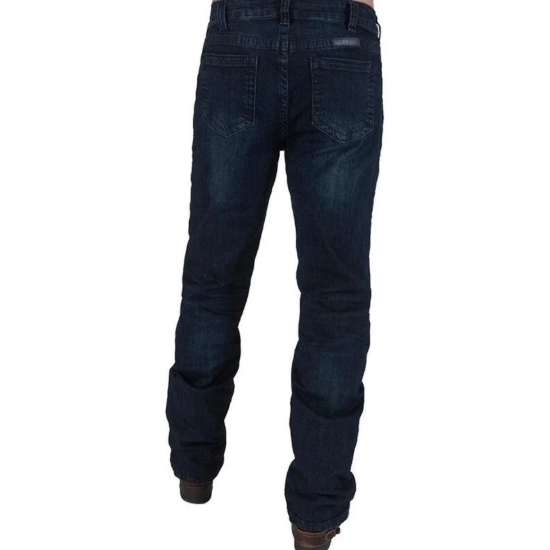 B. Tuff Western Jeans Mens Sport Bootcut Mid-Rise Dark Wash MTSPDK