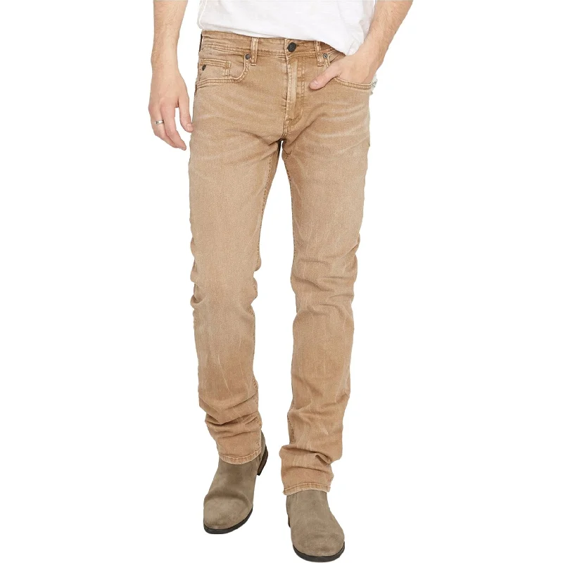 Buffalo David Bitton Mens Six-X Straight Leg Jeans, Beige, 42W x 32L - 42W x 32L