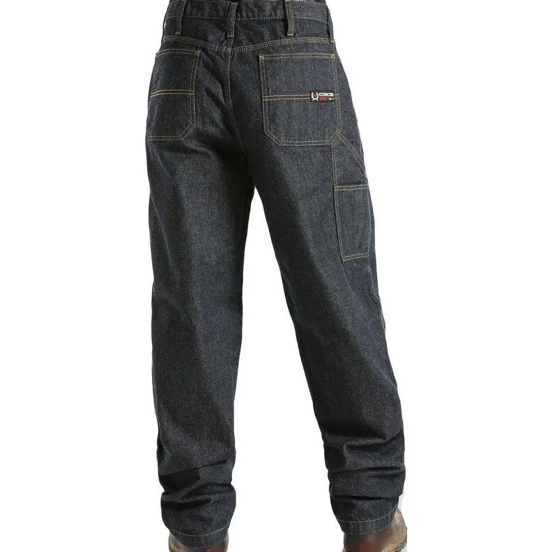 Cinch Work Denim Jeans Mens FR Blue Label Utility WRX Dark WP78734001 - 46 x 30