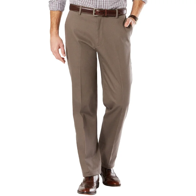 Dockers Mens Stretch Casual Chino Pants, Brown, 36W x 34L - 36W x 34L