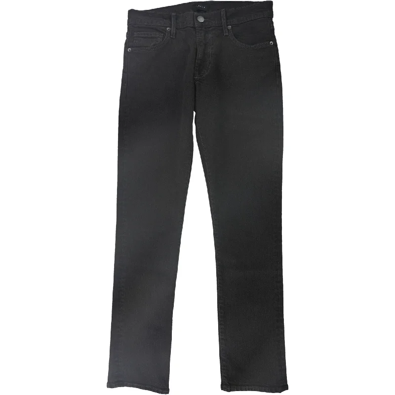 DSTLD Mens Solid Slim Fit Jeans, Black, 29W x 30L - 29W x 30L