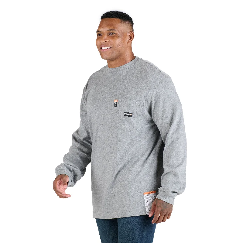 Flame Resistant Crew Neck Pocket T-Shirt