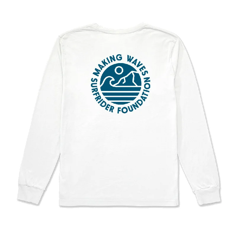 Making Waves White Long Sleeve Tee