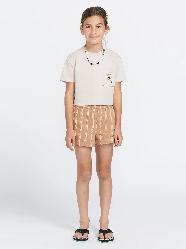 Girls Pocket Dial Tee - Mushroom