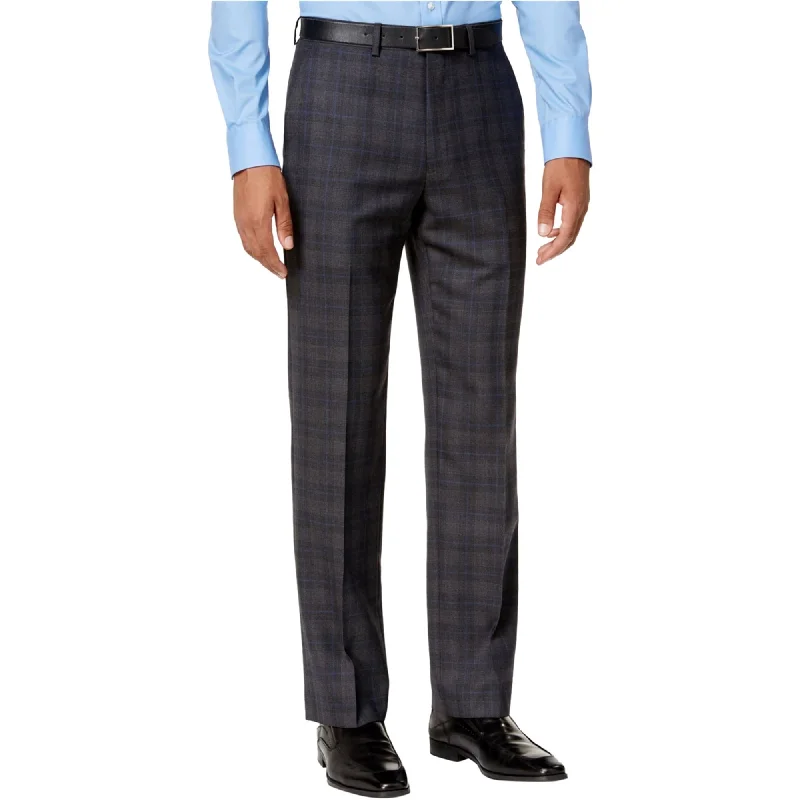 Ryan Seacrest Mens Plaid Casual Trouser Pants