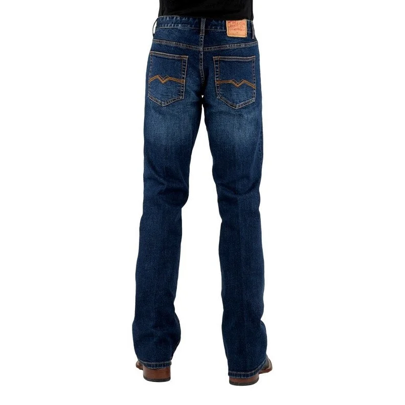 Stetson Western Jeans Mens Bootcut Low Rise Blue 11-004-1015-6001 BU