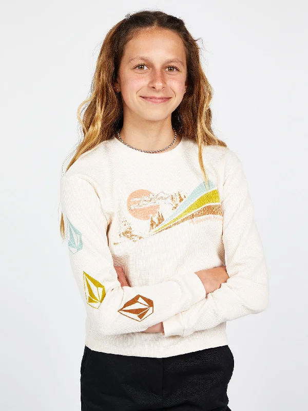 Girls Thermality Long Sleeve Tee - Sand