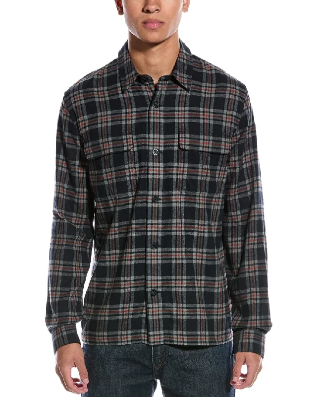 Vince Brushed Flannel Shirt