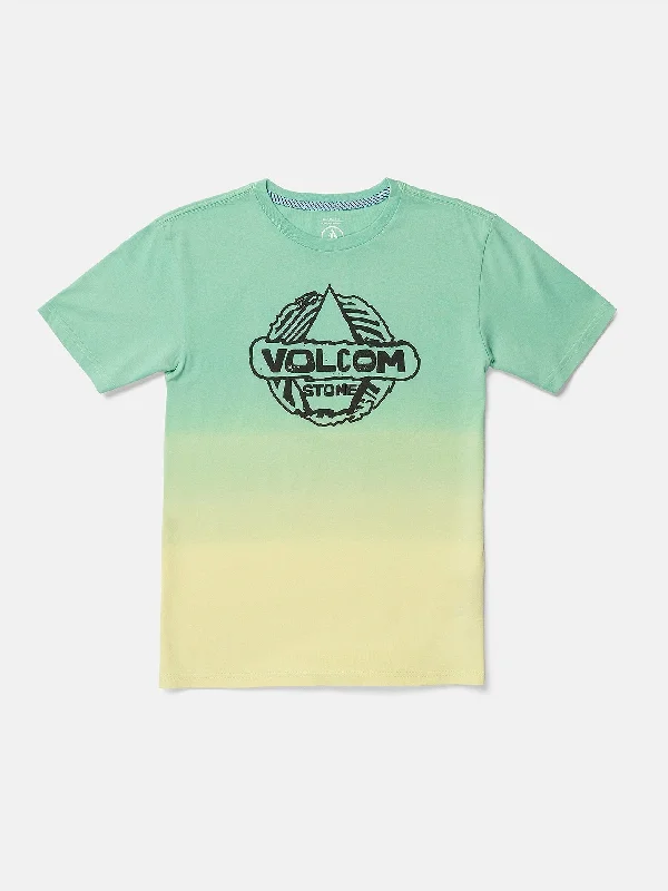 Big Boys Wobbled Short Sleeve Tee - Dusty Aqua