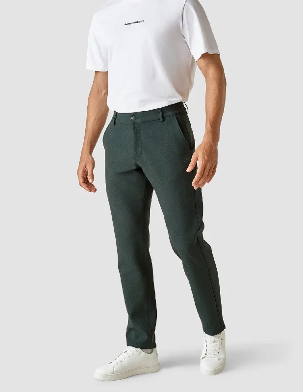 Heavy Edition Pants Regular Deep Green Melange 2.0