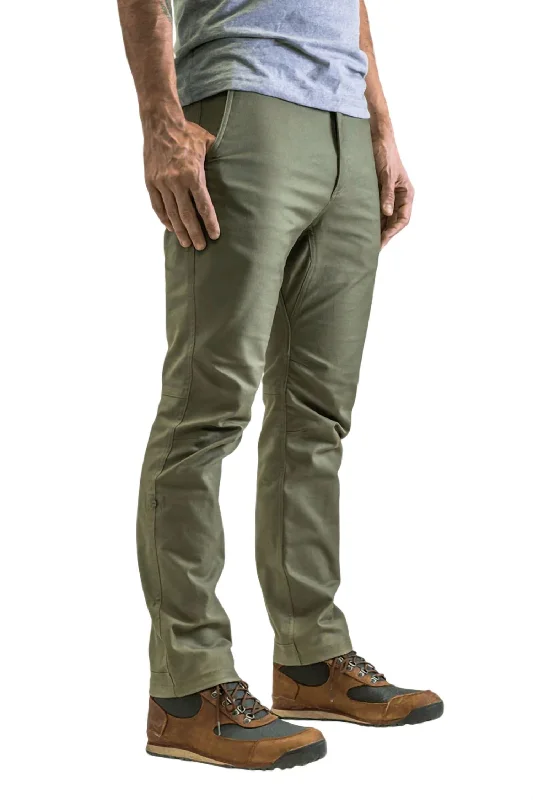 Men's Flex Canvas Pants - 30" Inseam In Olive