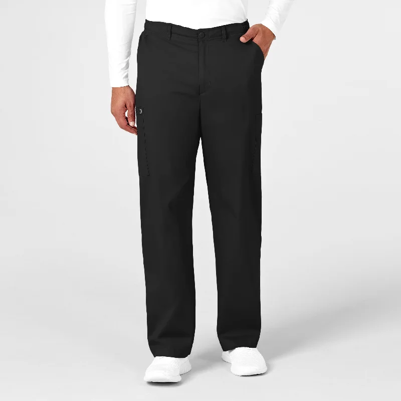 WonderWORK Men's Cargo Scrub Pant - Black