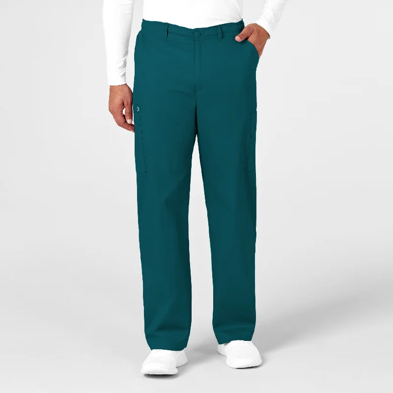 WonderWORK Men's Cargo Scrub Pant - Caribbean