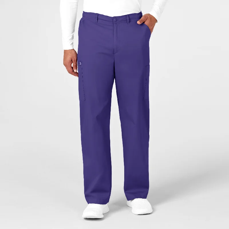 WonderWORK Men's Cargo Scrub Pant - Grape